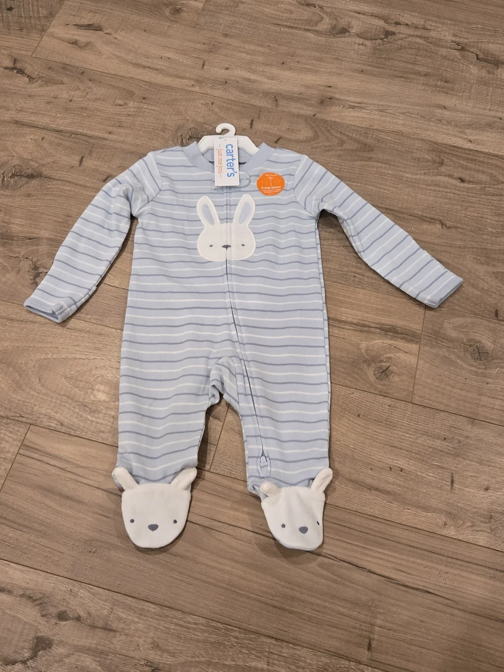 NWT Carter's Baby Boy Twins set Spring Bunny Sleeper x2 - 3 Months 🐰